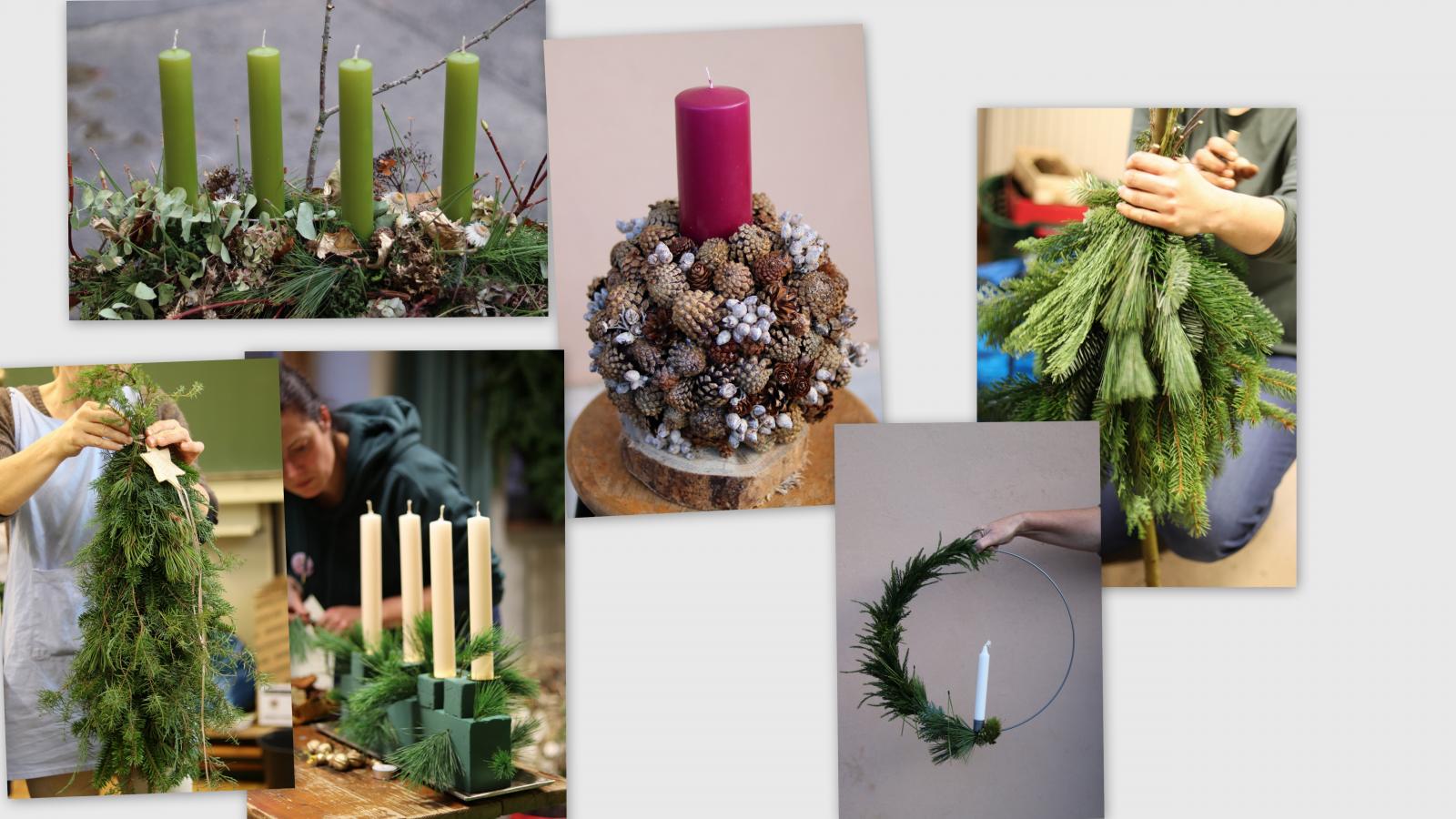 Einblicke Advent Advent Werkstücke