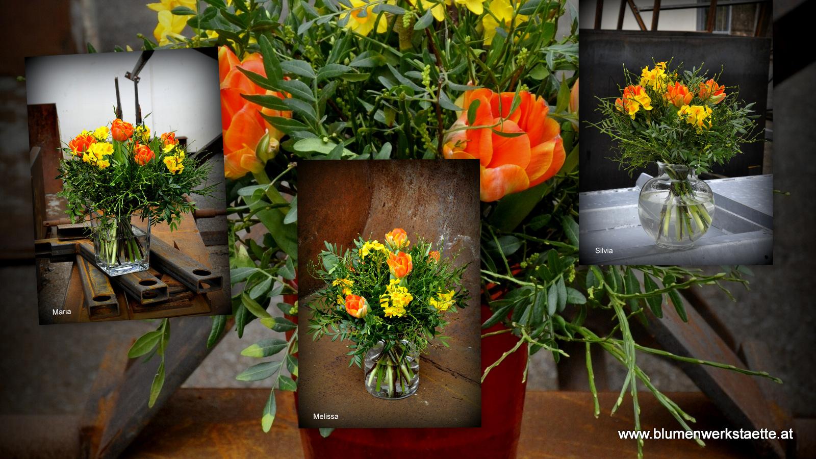 Frühlingsstrauß Strauss aus Tulpen und Narzissen