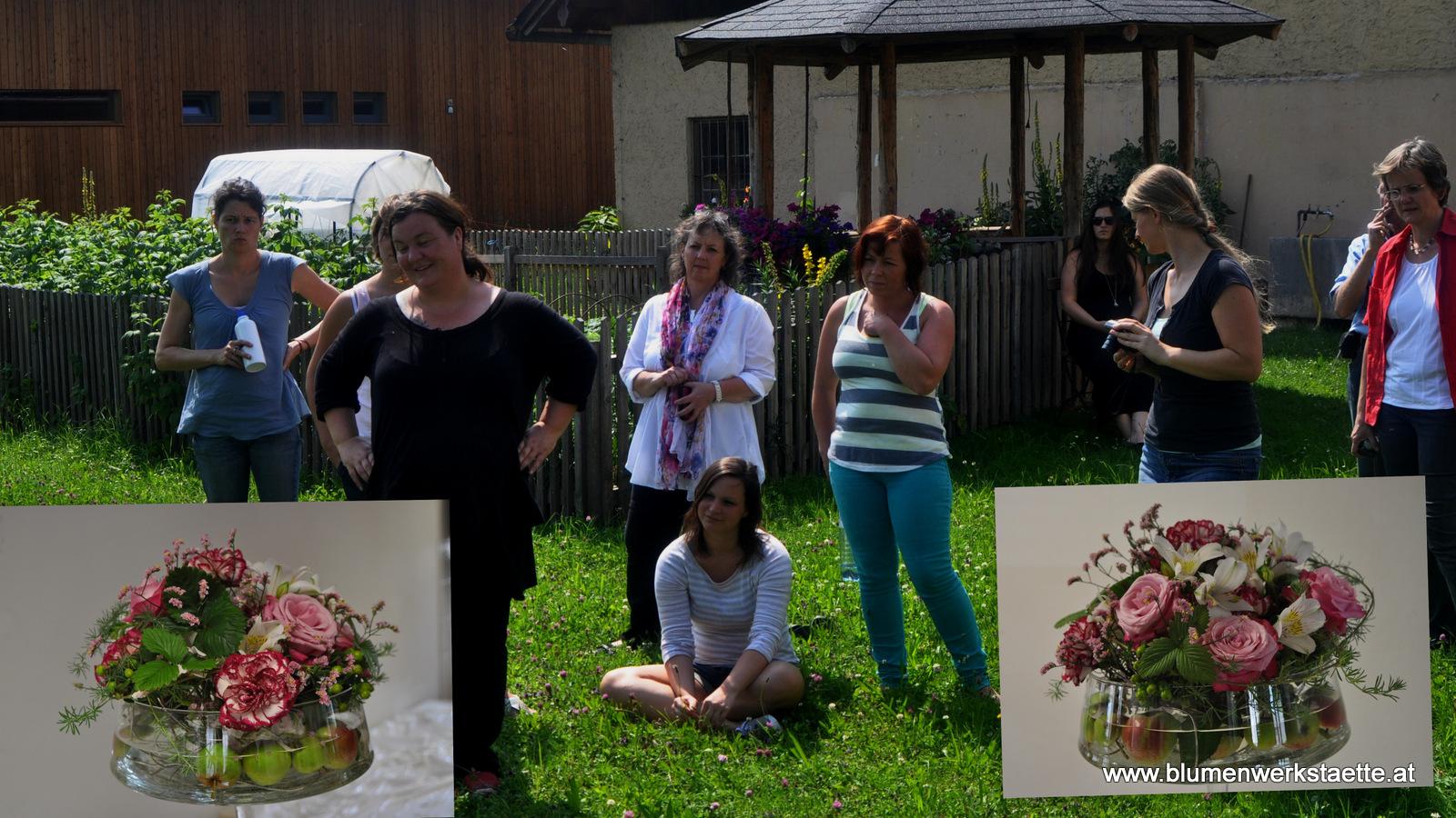 Tischdekoration im Juni 